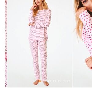 Roller Rabbit Pink Heart Pajama Set